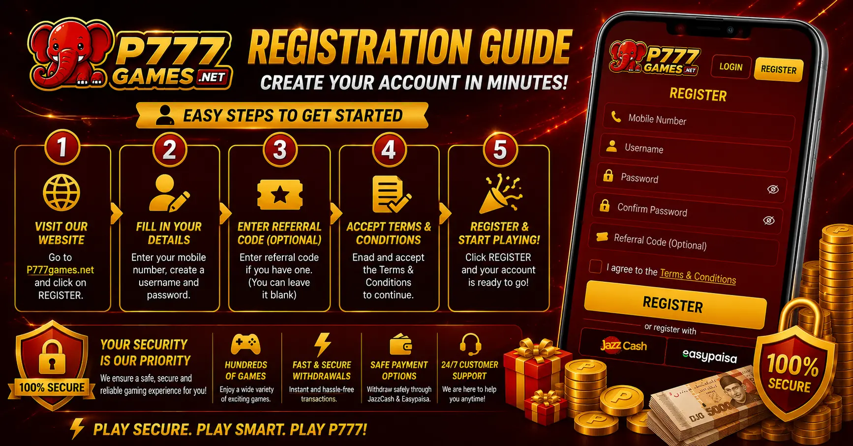 P777games register